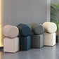 Hedendaagse Pouf Ottoman Echt lederen gestoffeerde Solid Color Ottoman