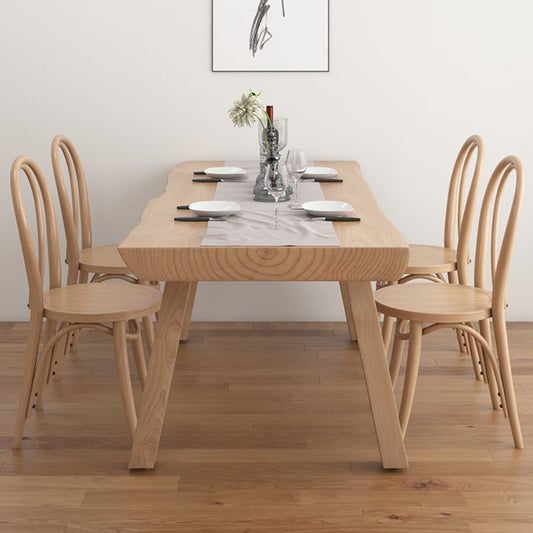 Modern 1/4/5/6 Pieces Dining Set with Solid Wood Table and Chairs Furniture Clearhalo 'Dining Room Sets' 'Dining Tables & Seating' 'dining_room_set' 'furn' 'furn_dining_room_set' 'Furniture' 'furniture_dining_room_set' 'Kitchen & Dining Furniture' 'kitchen&dining_furn' 'kitchen' 1200x1200_ef10bce7-8047-4eed-b2b8-53f0b59719f7