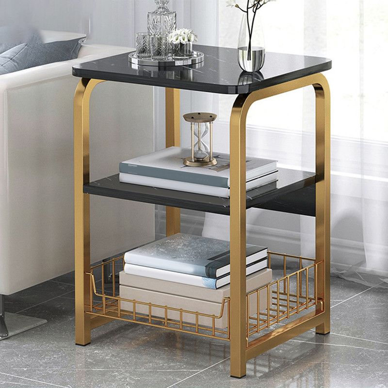 Moderner Holznachtständer 16,5 "/24,4" großer Nachttisch mit Regal