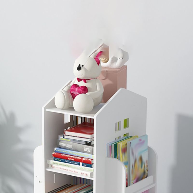 Scandinavian Open Back Standard Bookshelf Engineered Wood Bookcast