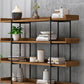 Etagere Open Back Bookshelf Wooden Industrial Bookcase with Shelves Clearhalo 'Bookcases' 'furn' 'furn_bookcases' 'Furniture' 'Office Furniture' 1200x1200_ef14484e-4214-4cc6-b229-de79a05fe6d6