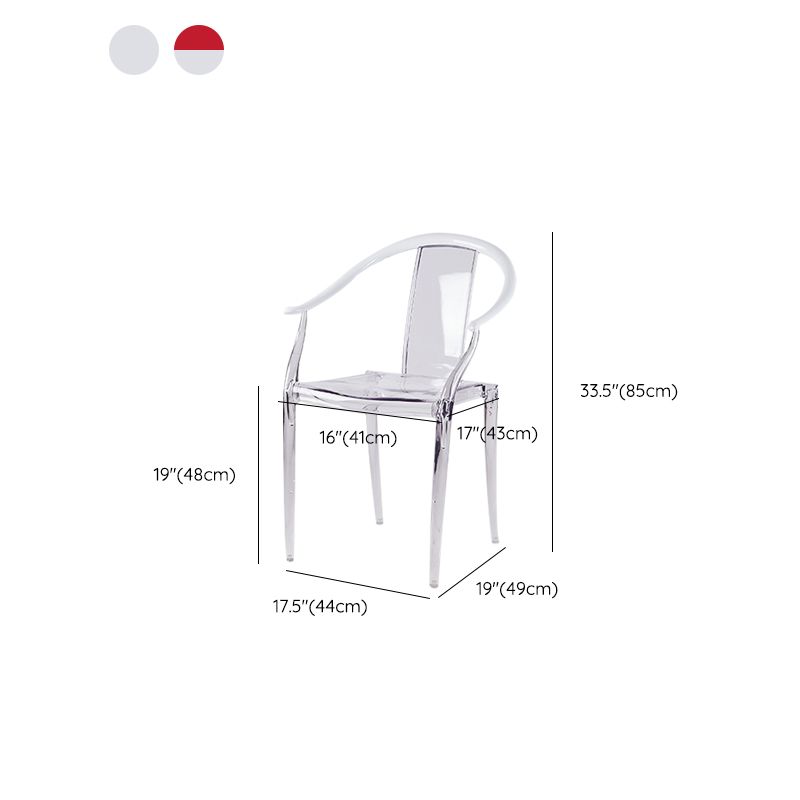 Silla de brazo de la lata del sillón del sillón acrílico del marco acrílico