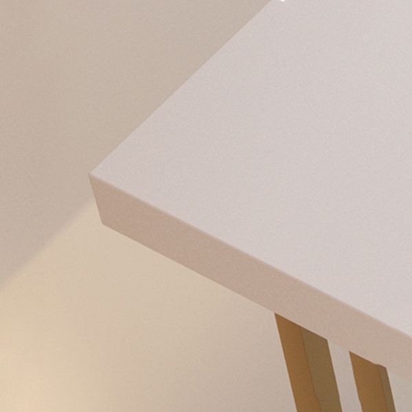 Glam Rectangle Bar Table Indoor Gold Iron Bar Dining Table with Sled Pedestal, Only Table Clearhalo 'Bar Furniture' 'Bar Tables' 'bar_tables' 'furn' 'furn_bar_tables' 'Furniture' 'furniture_bar_tables' 'Kitchen & Dining Furniture' 'kitchen&dining_furn' 'kitchen' 1200x1200_ef15c17b-3356-4cdc-a357-858fd800d49a