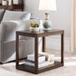 Modern Wood Side Table with no Wheels and Drawers for Living Room Clearhalo 'Coffee & Accent Tables' 'End & Side Tables' 'end_side_table' 'end_side_tables' 'furn' 'furn_end_side_tables' 'Furniture' 'furniture_end_side_table' 'Living Room Furniture' 1200x1200_ef16a46b-abd3-4c33-8a30-ea4b2ede4cfa