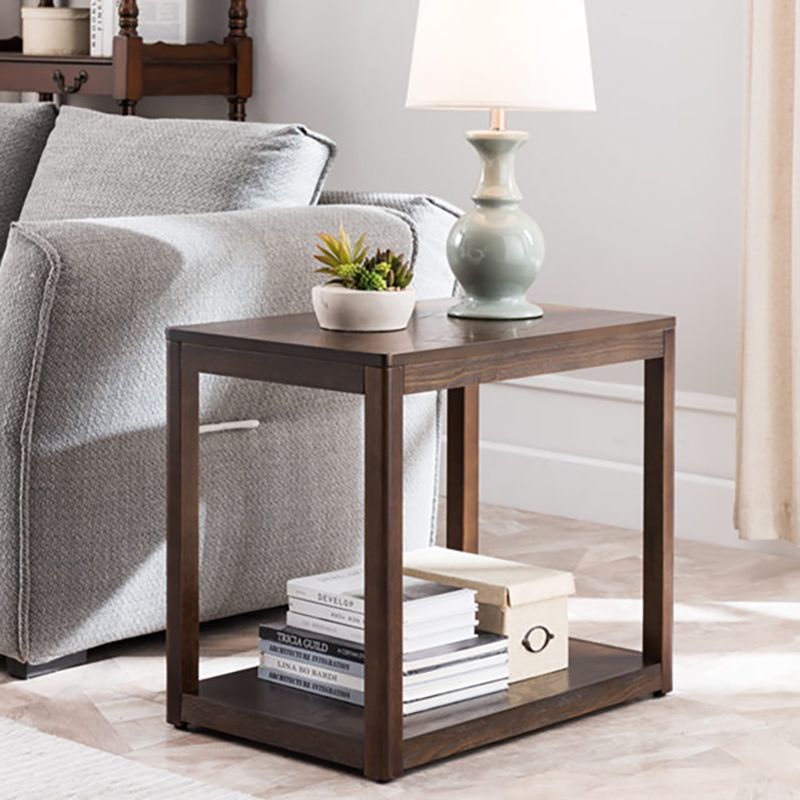 Modern Wood Side Table with no Wheels and Drawers for Living Room Clearhalo 'Coffee & Accent Tables' 'End & Side Tables' 'end_side_table' 'end_side_tables' 'furn' 'furn_end_side_tables' 'Furniture' 'furniture_end_side_table' 'Living Room Furniture' 1200x1200_ef16a46b-abd3-4c33-8a30-ea4b2ede4cfa