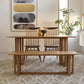 Glam Rectangle Shape Solid Wood Dining Table Khaki Standard Dining Table for Kitchen Clearhalo ' dining_table' 'Dining Tables & Seating' 'Dining Tables' 'furn' 'furn_dining_table' 'Furniture' 'furniture_dining_table' 'Kitchen & Dining Furniture' 'kitchen&dining_furn' 'kitchen' 'kitchen_dining_table' 1200x1200_ef1c0545-98ef-4928-a2ac-8b758194f589