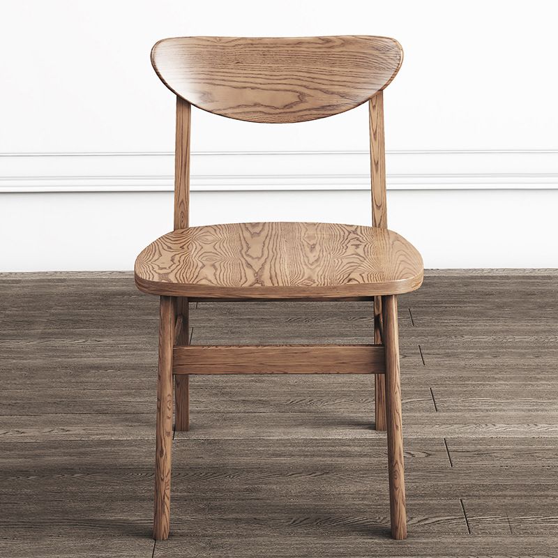 リビングルームのためのモダンサイド椅子ソリッドウッド屋内ダイニングチェア