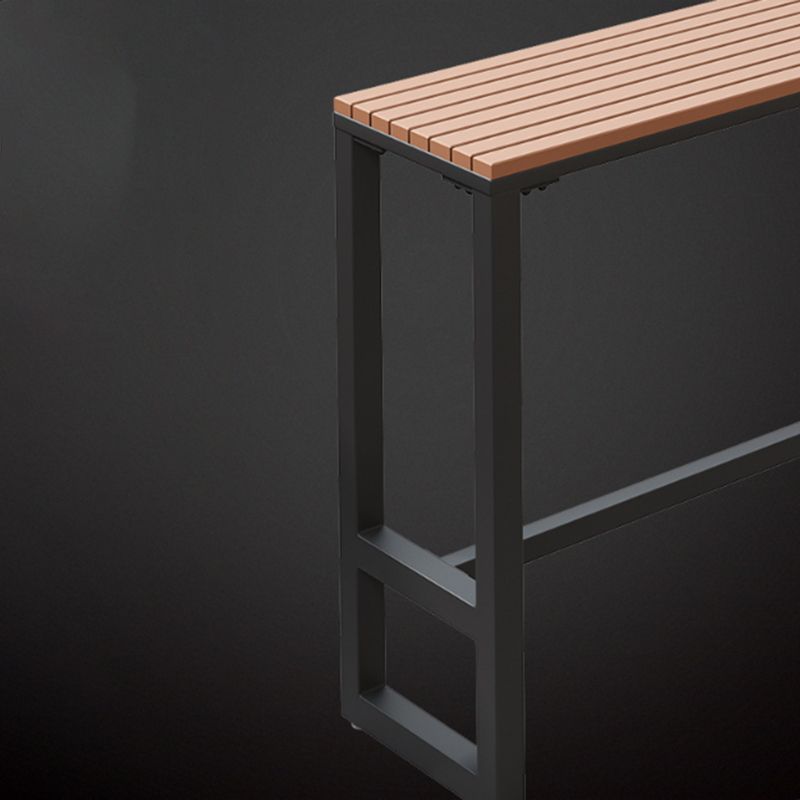 Juego de mesa de bar marrón industrial, mesa de mostrador de madera de 1/2/5 piezas para interior