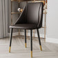 Glam Upholstered Dining Side Chair Faux Leather and Metal Dining Chair Clearhalo 'Dining Chairs' 'Dining Tables & Seating' 'dining_chair' 'furn' 'furn_dining_chair' 'Furniture' 'Kitchen & Dining Furniture' 1200x1200_ef1d172b-fb07-4dbf-9d60-ab6be9fa47e8