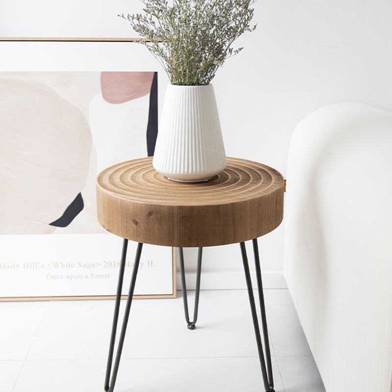 3 Legs Round Natural Finish Coffee Table Rustic Wooden Coffee Table Clearhalo 'Coffee & Accent Tables' 'Coffee Tables' 'coffee_tables' 'furn' 'furn_coffee_tables' 'Furniture' 'furniture_coffee_tables' 'Living Room Furniture' 1200x1200_ef1d5050-2866-4e35-a33e-9d634bf6c34d