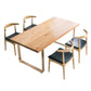 Moderne natuurlijke afwerking Dinerset 1/3/5 stuks houten dinette set voor thuis