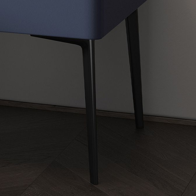 Mesita de noche contemporánea de madera maciza con 1 cajón, 19,7" de alto