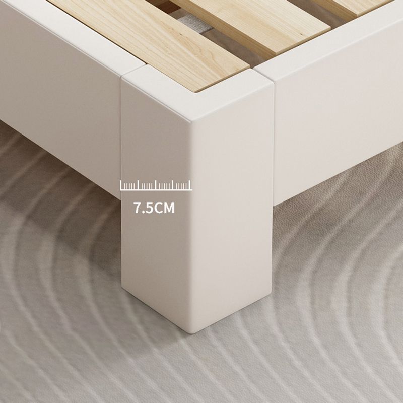 Scandinavian 9.84 " Tall Solid Color Wooden Platform Bed Frame Clearhalo 'Bedroom Furniture' 'Beds' 'furn' 'furn_beds' 'Furniture' 1200x1200_ef1e5879-d835-49a4-b98e-30681bb1625b