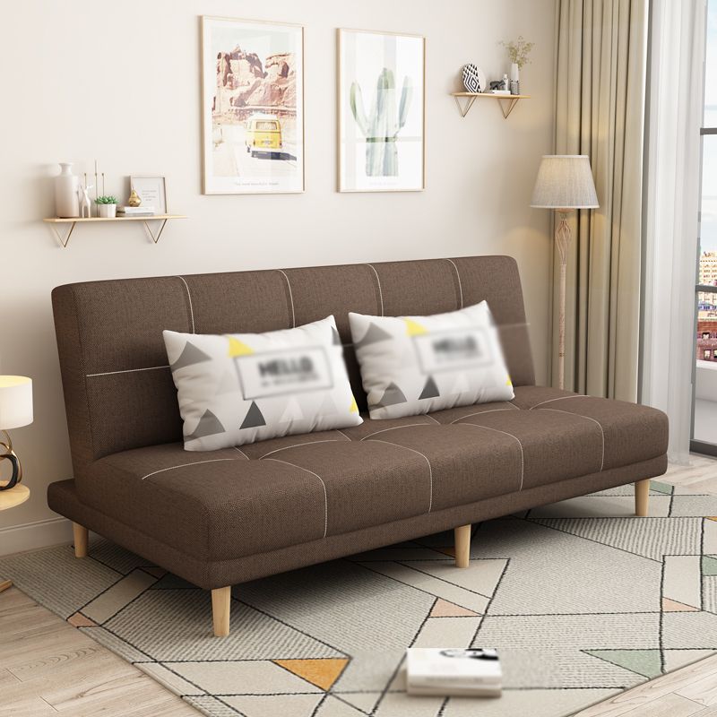 Armless Settee 27.55" W Modern Convertible Sleeper Sofa for Living Room Clearhalo 'furn' 'furn_sofas' 'Furniture' 'furniture_sofas' 'kitchen' 'kitchen_sofas' 'Living Room Furniture' 'Sofa' 'sofas' 1200x1200_ef1fc577-29dd-40df-9871-9fc16b8c6aaf