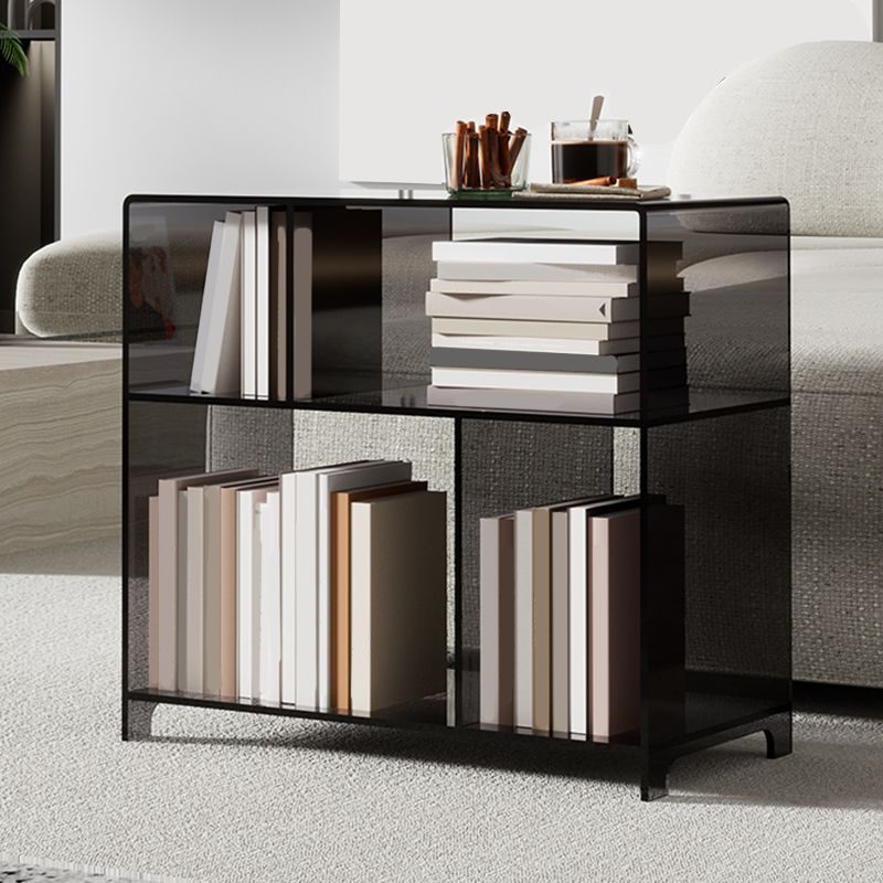 4 Shelves Modern Style Bookshelf Open Back Geometry Acrylic Bookcase Clearhalo 'Bookcases' 'furn' 'furn_bookcases' 'Furniture' 'Office Furniture' 1200x1200_ef206563-21cb-4f2c-ad77-3d6f141619e4
