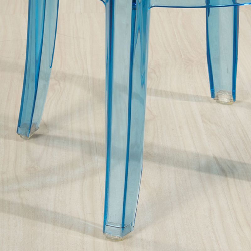 Industrial Backless Round Seat Acrylic Armless Bar Stool for Living Room Clearhalo 'Bar Furniture' 'Bar Stools' 'bar_stools' 'furn' 'furn_bar_stools' 'Furniture' 'Kitchen & Dining Furniture' 1200x1200_ef206da8-cf55-4571-9175-9fd98eede288
