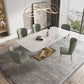 Traditional Luxury Sintered Stone Top Dining Table Rectangle Table in White with Gold Pedestal Clearhalo ' dining_table' 'Dining Tables & Seating' 'Dining Tables' 'furn' 'furn_dining_table' 'Furniture' 'furniture_dining_table' 'Kitchen & Dining Furniture' 'kitchen&dining_furn' 'kitchen' 'kitchen_dining_table' 1200x1200_ef21a17f-d888-4508-ab84-b879ee720a42