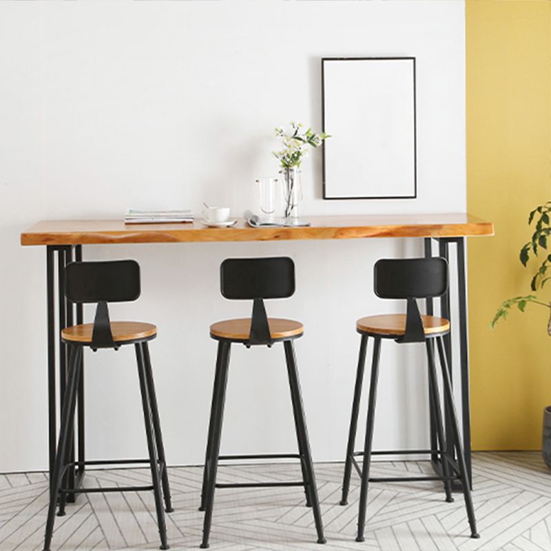 Modern 1/4/7 stuks Bar Tafel Set rechthoekige dennenhouttafel voor balkoncafé