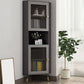 Contemporary Storage Cabinet with Shelf and Glass 2 - Door Cabinet Clearhalo 'Cabinets & Chests' 'cabinets_chests' 'furn' 'furn_cabinets_chests' 'Furniture' 'Living Room Furniture' 1200x1200_ef2709bb-c195-42f9-9c44-4ce85676606e