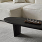 North European Oval Coffee Table Wood Cocktail Table in Black Clearhalo 'Coffee & Accent Tables' 'Coffee Tables' 'coffee_tables' 'furn' 'furn_coffee_tables' 'Furniture' 'Living Room Furniture' 1200x1200_ef29f9b8-63f4-45d9-8f5b-5b904cf2bc0f