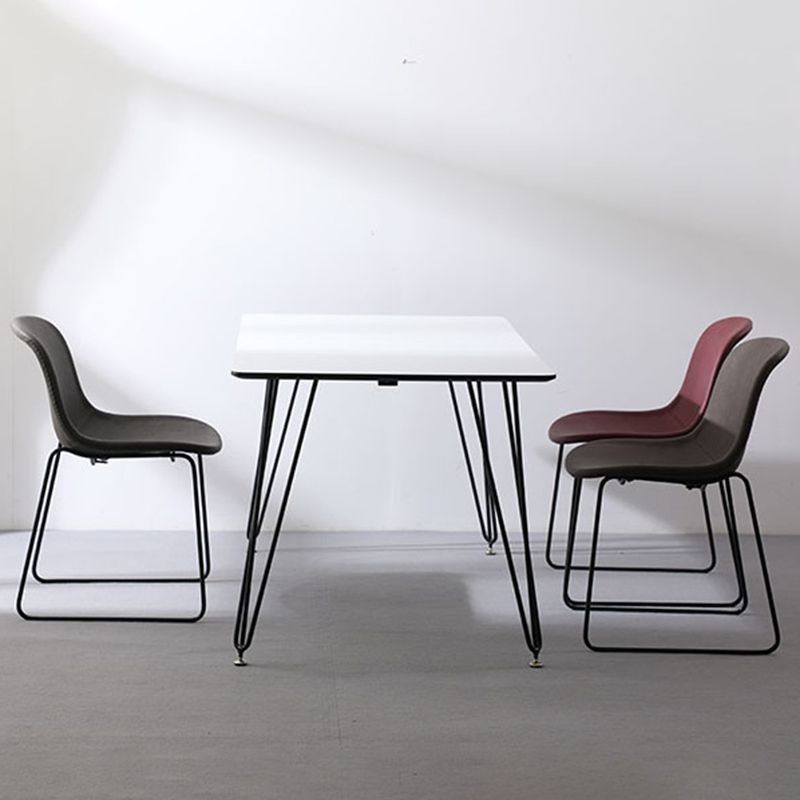 Industrial Style Side Chair Set Dining Room Side Chair Set with Metal Legs Clearhalo ' kitchen&dining_furn' 'Dining Chairs' 'Dining Tables & Seating' 'dining_chair' 'Furniture' 'furniture_dining_chair' 'Kitchen & Dining Furniture' 'kitchen' 1200x1200_ef2a77aa-980e-469e-9a1f-7bf880ebe959