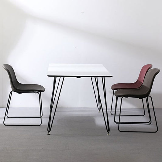 Industrial Style Side Chair Set Dining Room Side Chair Set with Metal Legs Clearhalo ' kitchen&dining_furn' 'Dining Chairs' 'Dining Tables & Seating' 'dining_chair' 'Furniture' 'furniture_dining_chair' 'Kitchen & Dining Furniture' 'kitchen' 1200x1200_ef2a77aa-980e-469e-9a1f-7bf880ebe959