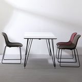 Industrial Style Side Chair Set Dining Room Side Chair Set with Metal Legs Clearhalo ' kitchen&dining_furn' 'Dining Chairs' 'Dining Tables & Seating' 'dining_chair' 'Furniture' 'furniture_dining_chair' 'Kitchen & Dining Furniture' 'kitchen' 1200x1200_ef2a77aa-980e-469e-9a1f-7bf880ebe959