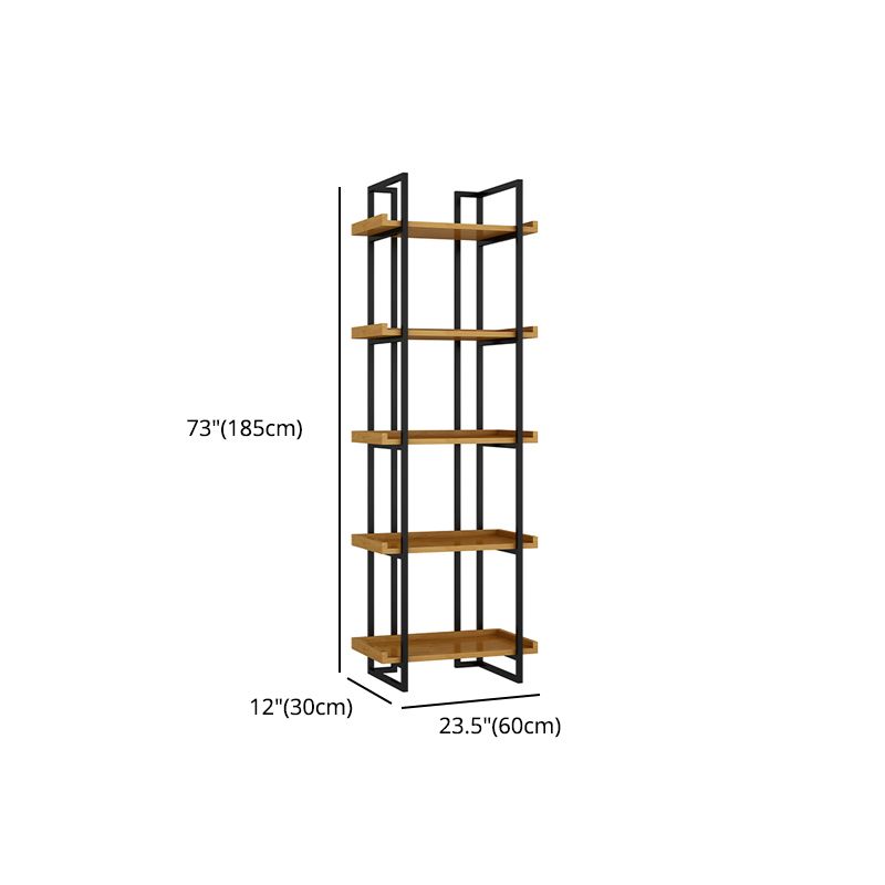 Metal Etagere Bookcase Contemporary Open Back Book Shelf for Home Office Clearhalo 'Bookcases' 'furn' 'furn_bookcases' 'Furniture' 'furniture_bookcases' 'Office Furniture' 1200x1200_ef2ba5f7-9b14-4ba2-a7b4-1d3993b5d13e
