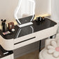 Contemporary Glass Makeup Vanity Desk Bedroom Vanity Dressing Table with Drawer