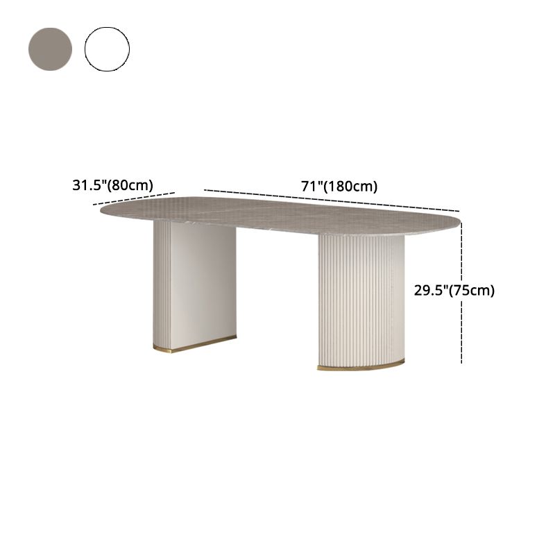 Modern 1/2/4/5/7 Pieces Dining Set Rectangle Stone Dining Table for Dining Room Clearhalo 'Dining Room Sets' 'Dining Tables & Seating' 'dining_room_set' 'furn' 'furn_dining_room_set' 'Furniture' 'furniture_dining_room_set' 'Kitchen & Dining Furniture' 1200x1200_ef2d50f6-cb5a-401f-b2fd-2bf7096ce2fd