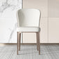 Modern Simple White Side Chair Upholstered Dining Chair for Living Room