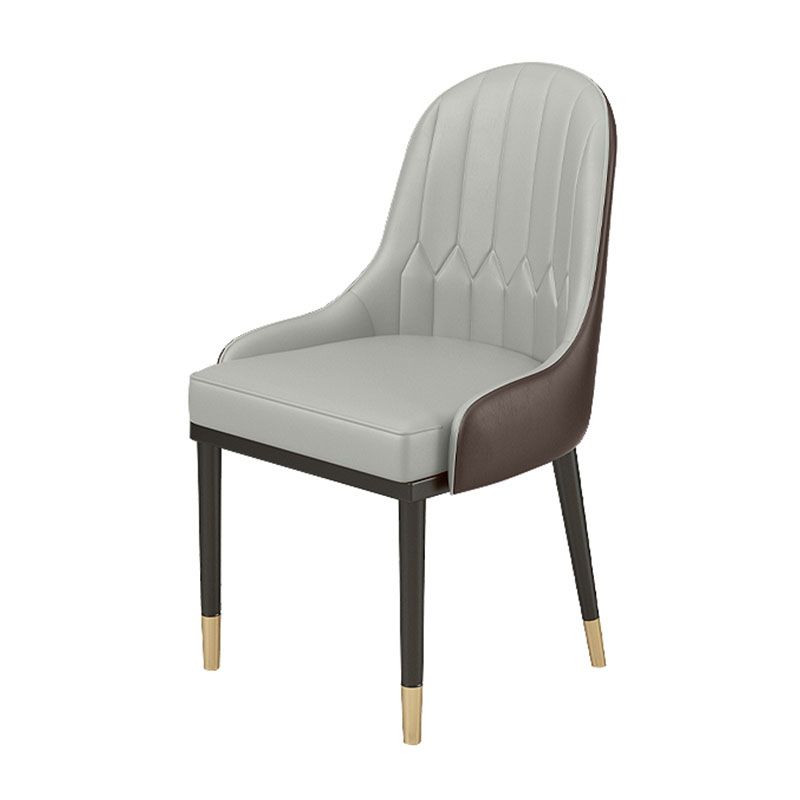 Glam Metal Dining Arm Chair Upholstered Side Chairs for Restaurant Use Clearhalo ' kitchen&dining_furn' 'Dining Chairs' 'Dining Tables & Seating' 'dining_chair' 'furn' 'furn_dining_chair' 'Furniture' 'furniture_dining_chair' 'Kitchen & Dining Furniture' 'kitchen' 1200x1200_ef32104c-bbfa-4f59-b045-79222c0ccc75