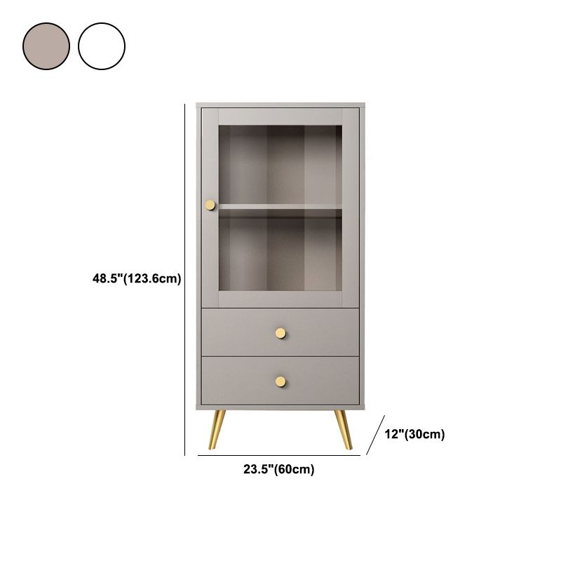 23,62 "Bois de large et métal 1 - armoire d'accent de porte, 2 - armoire d'accent tiroir - bois