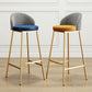 Scandinavian Style Bar-stool Round Leather Seat Counter Stool for Kitchen Clearhalo 'Bar Furniture' 'Bar Stools' 'bar_stools' 'furn' 'furn_bar_stools' 'furniture_bar_stools' 'Kitchen & Dining Furniture' 'kitchen&dining_furn' 'kitchen' 'kitchen_furn' Furniture' 1200x1200_ef35506b-2ca9-4d0d-b7c3-a2becbef98d3