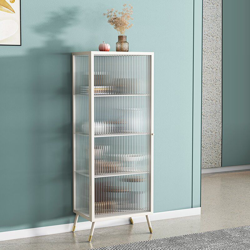 Industrial Rectangle Cabinet Glass Water Resistant Storage Cabinet Clearhalo 'Cabinets & Chests' 'cabinets_chests' 'furn' 'furn_cabinets_chests' 'Furniture' 'Living Room Furniture' 1200x1200_ef35a3fc-51c4-44d2-ad90-f92f66bc6ce9