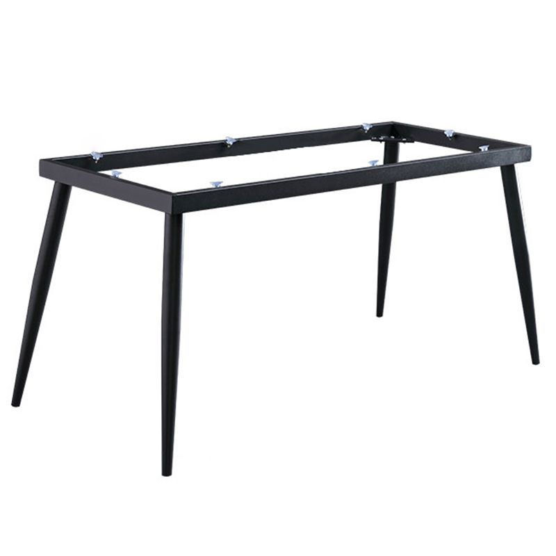 Modern Style Home Sintered Stone Dining Table 4 Legs Rectangular Table in White Clearhalo ' dining_table' 'Dining Tables & Seating' 'Dining Tables' 'furn' 'furn_dining_table' 'Furniture' 'furniture_dining_table' 'Kitchen & Dining Furniture' 'kitchen&dining_furn' 'kitchen' 'kitchen_dining_table' 1200x1200_ef377f71-161e-4386-a2f3-ef8cecae7d46