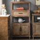 Armoire en bois industrielle avec portes et tiroirs armoire en bois en détresse