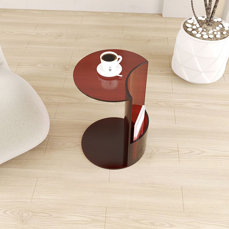 Tavolo da angolo acrilico moderno C End Table per soggiorno