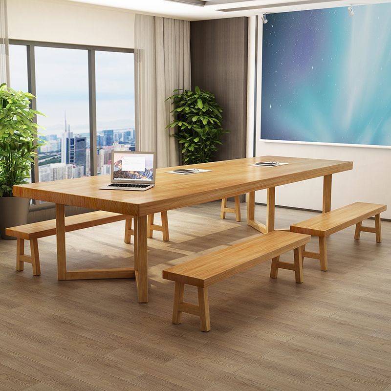 Contemporary Style Wood Office Desk Rectangular Shape Task Desk with Legs Clearhalo 'furn' 'furn_office_desk' 'Furniture' 'Office Desks' 'Office Furniture' 'office_desk' 1200x1200_ef3b578e-b21b-431a-adcc-5becd68ba435