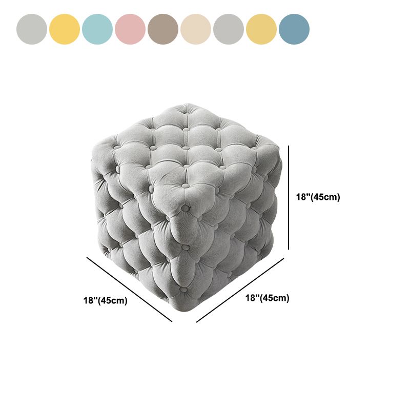 Forma quadrata contemporanea ottomana trapuntata e cubo resistente alla lacrime