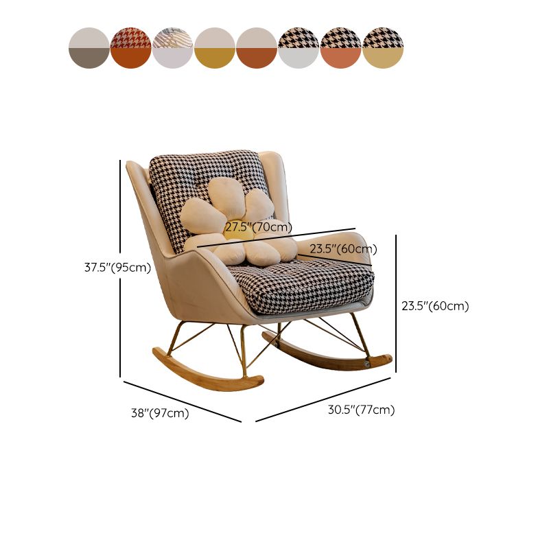 Modern Style Chaise Lounge Lazy Sofa Chair Leisure Rocking Chair for Living Room Clearhalo 'Chairs & Seating' 'furn' 'furn_rocking_chairs' 'Furniture' 'Living Room Furniture' 'Rocking Chairs' 'rocking_chairs' 1200x1200_ef3fae74-d192-4453-935d-20bf89d0ce19