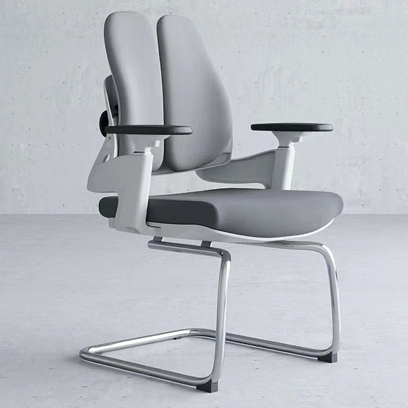 Modern Desk Chair Mesh Computer Chair Mid-Back Chair in Black/Gray Clearhalo 'furn' 'furn_office_chair' 'Furniture' 'Office Chairs' 'Office Furniture' 'office_chair' 1200x1200_ef406e52-d01b-40b0-b879-1890e9e4b72d