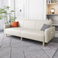 Contemporary Square Arm Sofa Couch Faux Leather/Linen Settee Couch Clearhalo 'furn' 'furn_sofas' 'Furniture' 'Living Room Furniture' 'Sofa' 'sofas' 1200x1200_ef409a64-97a2-426b-9e05-10d31384f96b