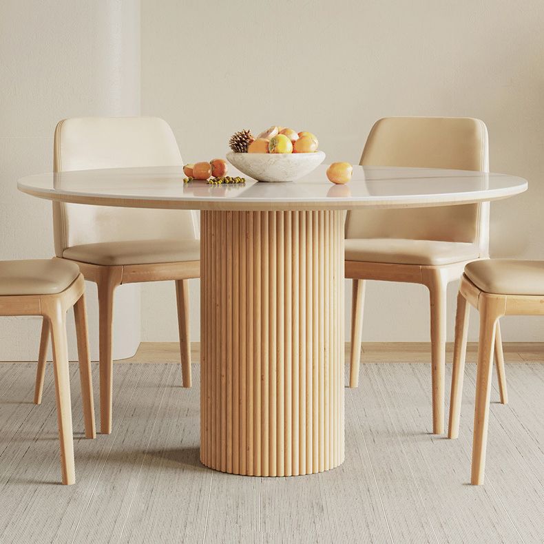 Stone Top Dining Set 1/4/5/7 Pcs Solid Wood Frame Dining Table and Chairs Clearhalo 'Dining Room Sets' 'Dining Tables & Seating' 'dining_room_set' 'furn' 'furn_dining_room_set' 'Furniture' 'Kitchen & Dining Furniture' 1200x1200_ef444095-f672-40ca-b9be-b11bb90d8ae3