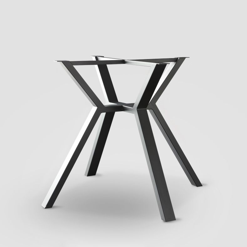 Square Shape Industrial Dining Table Black Fixed Table with Sintered Stone Clearhalo ' dining_table' 'Dining Tables & Seating' 'Dining Tables' 'furn' 'furn_dining_table' 'Furniture' 'furniture_dining_table' 'Kitchen & Dining Furniture' 'kitchen&dining_furn' 'kitchen' 'kitchen_dining_table' 1200x1200_ef45b11d-0d81-4e43-b316-5c99ef28eb59