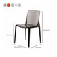 Contemporary Kitchen Dining Side Chair Plastic Stackable Chair