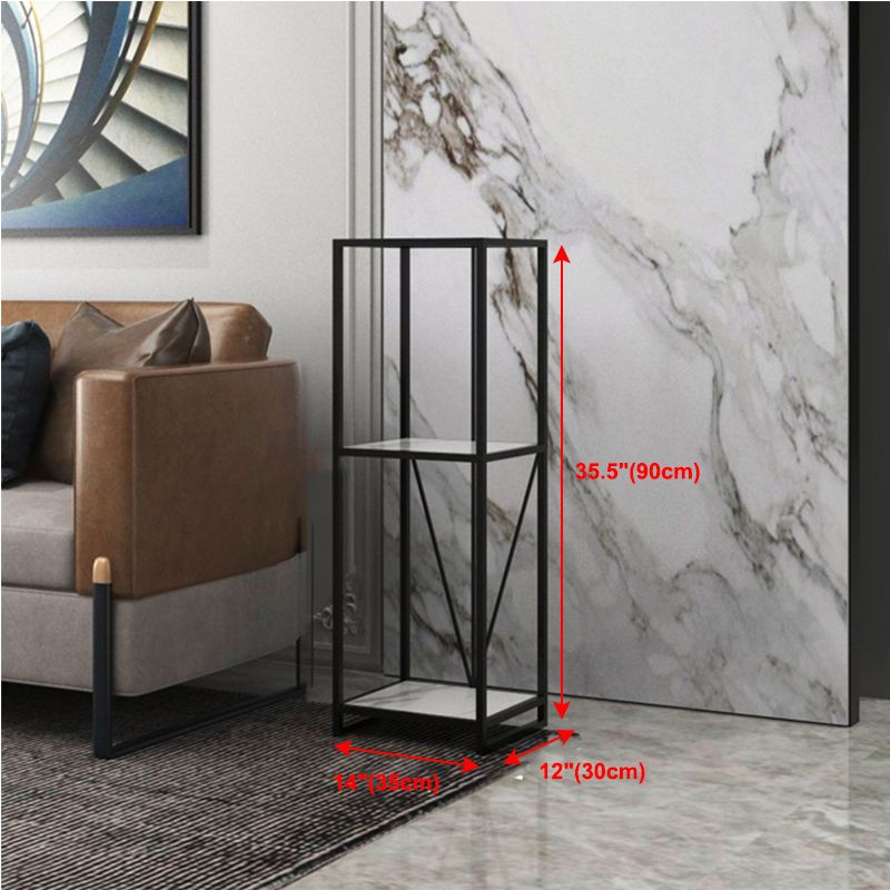 Industrial Vertical Open Etagere Bookshelf Iron Frame Manufactured Wood Shelf Bookshelf Clearhalo 'Bookcases' 'furn' 'furn_bookcases' 'Furniture' 'furniture_bookcases' 'kitchen' 'kitchen_bookcases' 'Living Room Furniture' 'Office Furniture' 1200x1200_ef470d71-e00c-43f9-84bb-c45b184fc16e