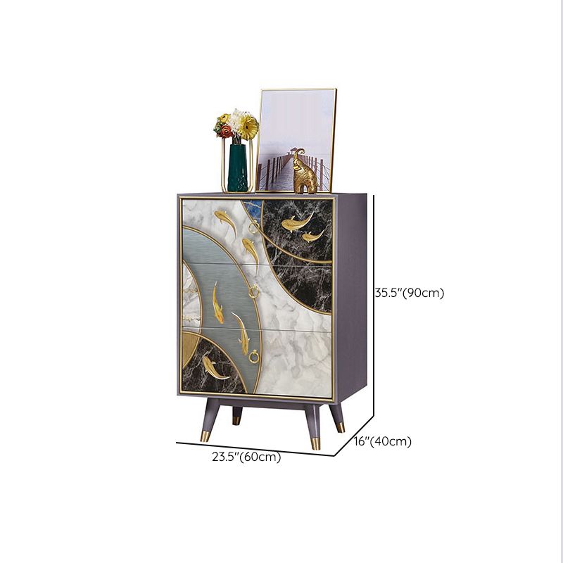 Wooden Storage Chest Dresser Classic Glam Storage Chest with Drawers Clearhalo 'Bedroom Furniture' 'Dressers & Chests' 'dressers_chests' 'furn' 'furn_dressers_chests' 'Furniture' 1200x1200_ef474489-c9fb-4546-b588-c0cdd0be1762