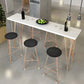 Glam Bar-height Table with Metal Base 41.3-inch Height Table Top Bar Table for Patio Clearhalo 'Bar Furniture' 'Bar Tables' 'bar_tables' 'furn' 'furn_bar_tables' 'Furniture' 'Kitchen & Dining Furniture' 1200x1200_ef479d1a-84ca-43f8-8cf8-448d8701d73c