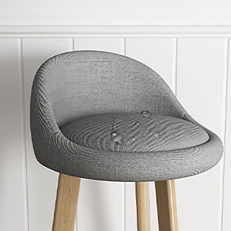 Scandinavian Style Bar-stool with Steel Legs Single Counter Stool for Kitchen Bar Clearhalo 'Bar Furniture' 'Bar Stools' 'bar_stools' 'furn' 'furn_bar_stools' 'furniture_bar_stools' 'Kitchen & Dining Furniture' 'kitchen&dining_furn' 'kitchen' 'kitchen_furn' Furniture' 1200x1200_ef499d63-a157-4365-a7fe-6945e787567b